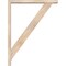 Ekena Millwork Traditional Block Smooth Bracket w/ Offset Brace, Douglas Fir, 3 1/2"W x 26"D x 34"H BKT0402X26X34TRA05SDF - alternate 2